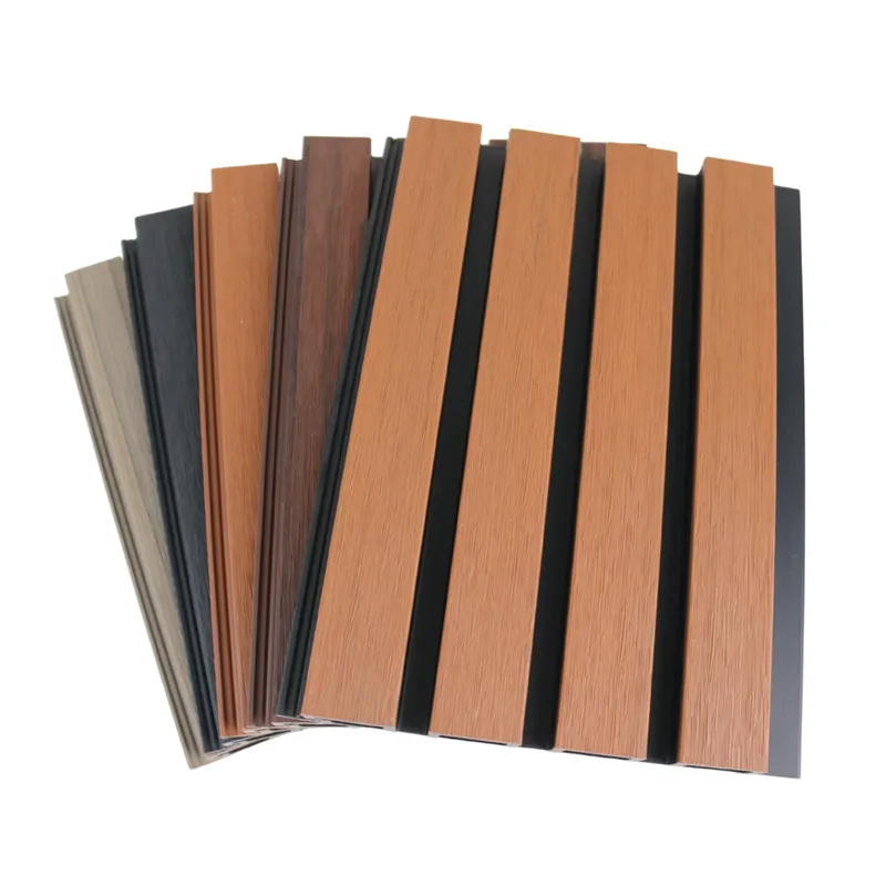 Textured WPC Slat Panel - Exterior Facade Cladding
